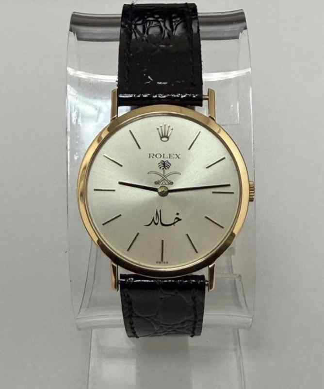 *Rare Rolex Cellini 18k Watch Saudi dial 
